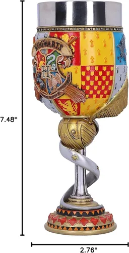Miniatura 7 de Cáliz Coleccionable de Harry Potter de Nemesis Now, Resina, Amarillo, 19.5 cm