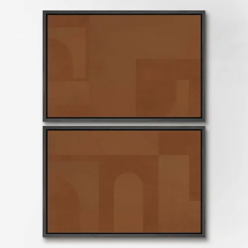 Miniatura 110 de SIGNWIN Lienzo enmarcado para pared, juego de arte sereno de paisaje de pantanos, ilustración rústica, arte moderno, minimalismo, decorativo