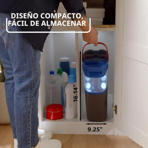 Miniatura 6 de O-Cedar H2prO - Sistema de trapeador plano con 1 cabezal de trapeador Herramienta de limpieza rápida Limpiar con agua limpia Almohadilla