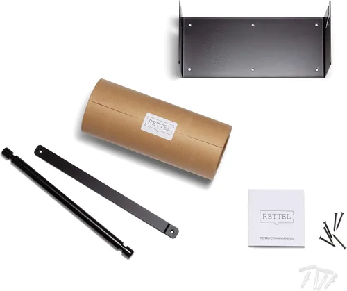 Miniatura 3 de Roller - Cilindro de papel kraft para exhibición - Decoración de pared/montaje en pared - incluye 1 rollo (30 cm, negro)