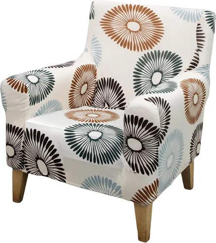 Miniatura 32 de FUANGUI Funda para Sillón de Banquete con Brazos Fundas para Sillas Elásticas Funda para Sillón Club Funda Suave para Sillón Sofá Cubiertas 03