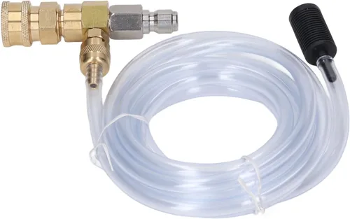 Miniatura 6 de Kit de inyector químico con inyector descendente ajustable de acero inoxidable de latón, tubo de 9 8 pies, 5000 PSI para juegos de herramientas