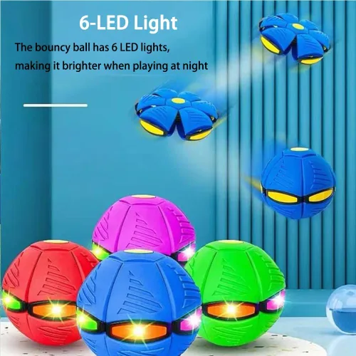 Miniatura 4 de Magic Bouncy Ball - Pelota inflable para niños, tira un disco y atrapa una bola, pelota de fútbol para interiores y exteriores, transformación