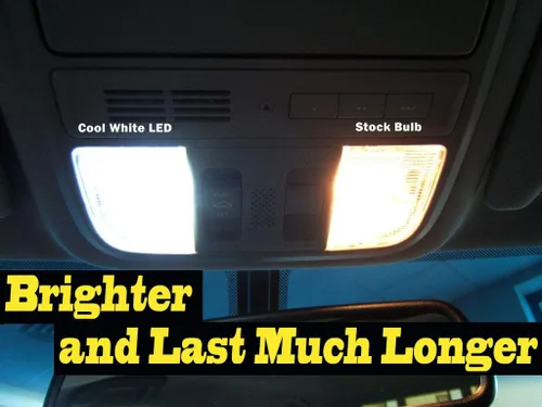 Miniatura 3 de Paquete de 8 bombillas LED para interior de automóvil, color blanco superblanco, 6000 K, compatible con Pontiac Bonneville 1975-1986
