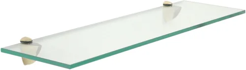 Miniatura 8 de Spancraft Glass P-6x36 - Estante de vidrio estilo pavo real de acero cepillado, Acero cepillado, 6" x 36" Cepillado inoxidable