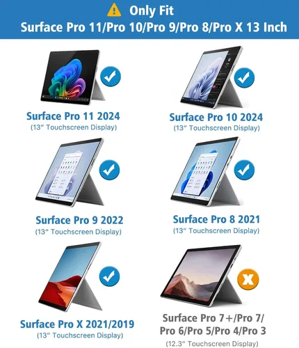 Miniatura 2 de TiMOVO 1 paquete de 1 pantalla magnética Protecor para Microsoft Surface Pro 11 2024, Surface Pro 10 / Pro 9 / Pro 8 / Pro X 13 pulgadas, película