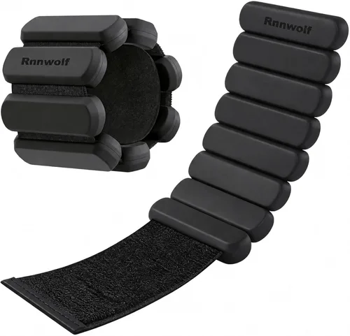 Wrist Ankle Weights for Women Men 2lbs /Pair - Adjustable Arm Leg Pilates Weights Weighted Bangles Wristbands for Gym, Yoga, Strength Training