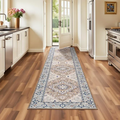 Miniatura 50 de Lofus 8x10 Alfombras de área para sala de estar, alfombra de área lavable, alfombras para dormitorio, cocina, alfombra vintage boho, alfombra suave