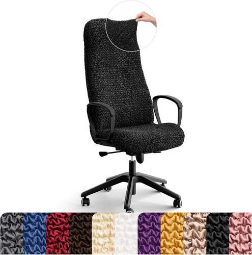 PAULATO BY GA.I.CO. Funda para Silla de Oficina y Gaming - Funda Elástica para Silla de Escritorio de Computadora con Cremallera - Fundas de Tela -