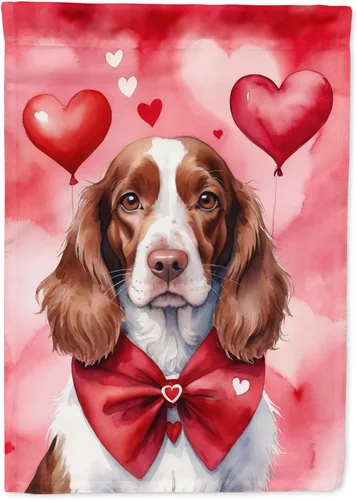 Miniatura 53 de Caroline's Treasures DAC5292CHF - Bandera de Border Collie My Valentine House para porche, grande, con manga para porche, para colgar en la pared