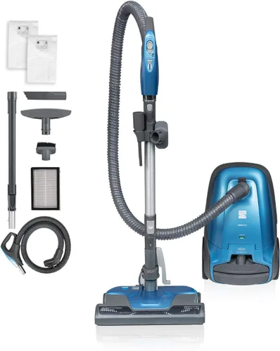 Miniatura 10 de Kenmore BC3006 Serie 400 - Aspiradora con contenedor y bolsa, segura para mascotas, ligera, diseño de 2 motores con rodillo eliminador de pelo