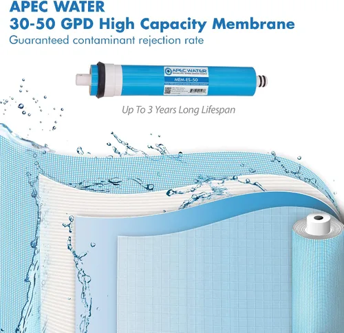 Miniatura 6 de APEC Water Systems FILTER-SET-ESX2 - Juego de 2 juegos de prefiltro de repuesto de alta capacidad para sistema de filtro de agua de ósmosis inversa