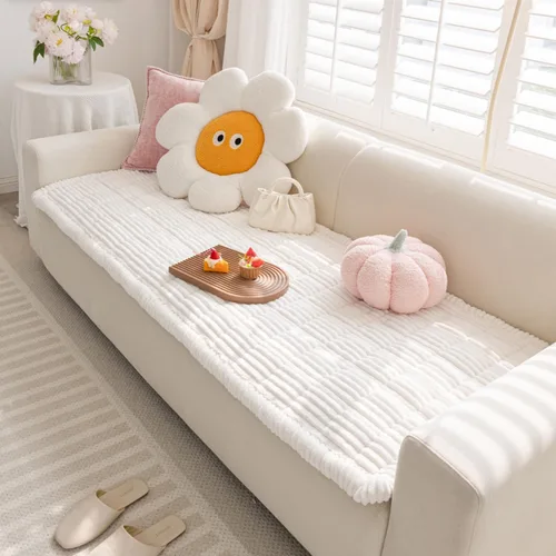 Miniatura 14 de FUNNY FUZZY Fundas de sofá para mascotas, protector lavable para perros, fundas de sofá de franela para perros, aptas para mascotas, tapete