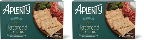 Miniatura 9 de Aplenty, Galletas de pan plano de aceite de oliva y sal marina, 4.4 onzas (paquete de 2)
