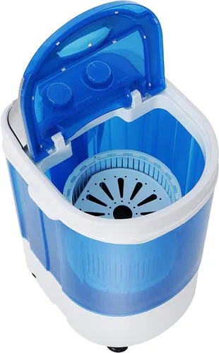 Miniatura 5 de Mini Lavadora Portátil, Pequeña Lavadora Compacta de 4.4 libras de Capacidad con Cesta de Ciclo de Centrifugado y Manguera de Drenaje Lavadora