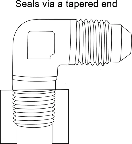 Miniatura 4 de EVIL ENERGY Adaptador de ajuste de 6AN a 3/8" NPT macho de 90 grados, aluminio