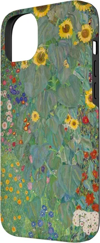Miniatura 2 de iPhone 14 Plus Flower Garden Klimt Pintura Arte Floral Verde Cubierta Teléfono Funda