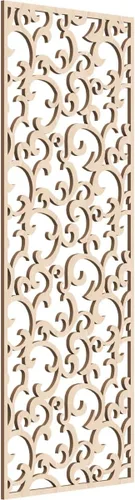Miniatura 57 de Wheatland Paneles de pared decorativos de madera con calado, 9 3/8 pulgadas de ancho x 24 3/8 pulgadas de alto x 1/4 de alto, nogal