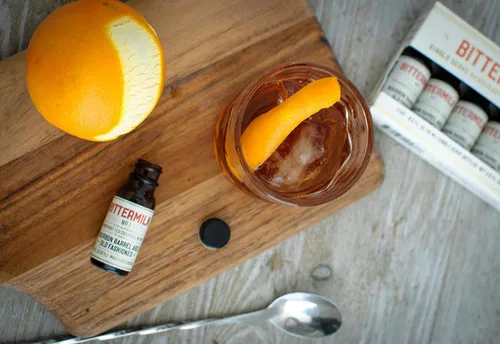 Miniatura 5 de Bittermilk Single Serve No.1 Bourbon Barrel Aged Old Fashioned Mix - Kit de moda antigua - Juego de amargos de cóctel - Mini mezcladores de cóctel