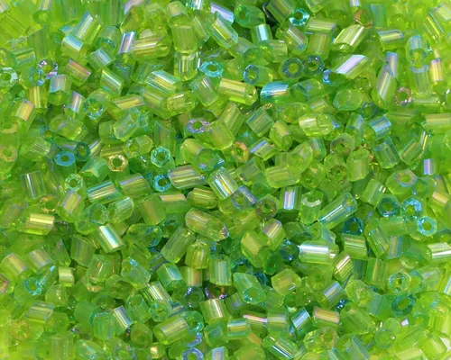 Miniatura 10 de Cuentas de tubo de cristal para corneta, 1400 unidades/1.06 oz, mini cuentas de semillas de 0.079 x 0.118 in, cuentas espaciadoras sueltas pequeñas