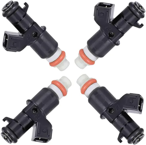 Miniatura 9 de SCITOO 4 piezas 4 agujeros Inyectores de combustible compatibles con 2001-2007 para Hyundai Elantra, 2007-2009 para Hyundai Santa Fe, 2006-2010
