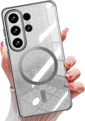 Miniatura 33 de Misscase Funda magnética compatible con iPhone 14 con purpurina y protector de lente de cámara, protección completa, compatible con MagSafe