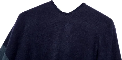 Miniatura 105 de Urban CoCo Poncho de colores para mujer, chal con frente abierto, color en bloques