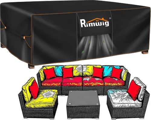 Fundas extragrandes impermeables para juego de muebles de patio, liquidación de fundas para muebles de exterior, fundas para juego de sofá