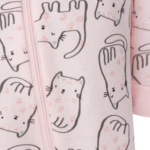Miniatura 3 de Gerber Pijama con pies para bebé niña, paquete de 2