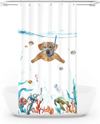Miniatura 20 de Cortina de Ducha Divertida de Gato Lindo Divertido Árbol de Gato de Dibujos Animados Cortinas de Ducha para Baño Boho Anime Gatitos Niños Granja