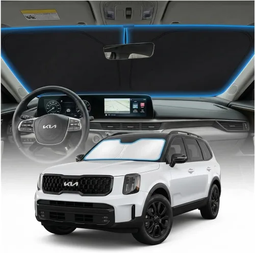 Miniatura 102 de Cubierta para parabrisas para BMW X1 E84 – Ajuste personalizado X1 E84 Accesorios 2016-2024 2025 Parasol plegable protección UV y escudo térmico