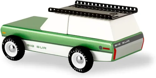 Miniatura 6 de Candylab Toys - Colección Americana - Big Sur Green - Juguete de coche de madera hecho a mano de primera calidad