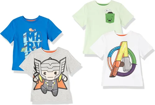 Miniatura 16 de Amazon Essentials Disney Marvel Star Wars Camisetas de manga corta para niños y bebés (anteriormente Spotted Zebra), Multipacks