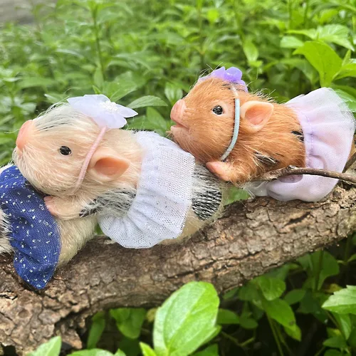 Miniatura 5 de OtardDolls Muñecas de cerdo Reborn realistas, 5 pulgadas, suaves, realistas, lindas muñecas de cerdo recién nacidas con accesorios de juguete