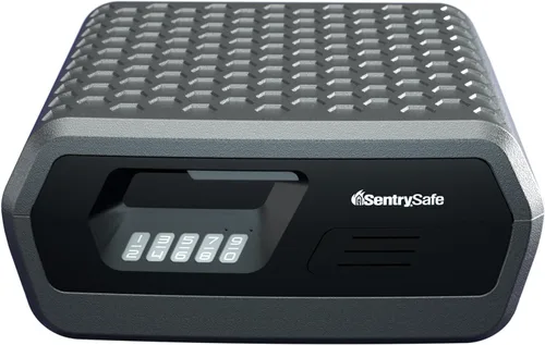 Miniatura 2 de SentrySafe Caja de seguridad ignífuga e impermeable con cerradura de teclado digital, caja de seguridad para documentos y joyas, 0.36 pies cúbicos