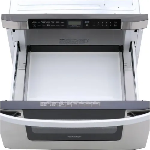 Miniatura 2 de SHARP KB6524PSY Horno de Microondas con Cajón, 24 pulgadas, 1.2 pies cúbicos, 950 vatios, Panel de Control Táctil Angulado, Acero Inoxidable