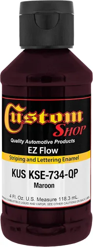 Miniatura 32 de Custom Shop KSE757-QP Triple Black - Pintura esmaltada EZ Flow a rayas y letras – 4 onzas Triple negro