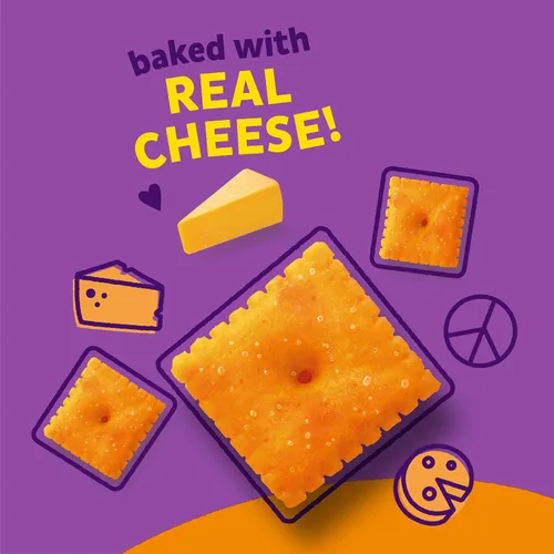 Miniatura 4 de Annie's Galletas orgánicas originales de Cheddar Squares horneadas, hechas con queso real, 11.25 onzas