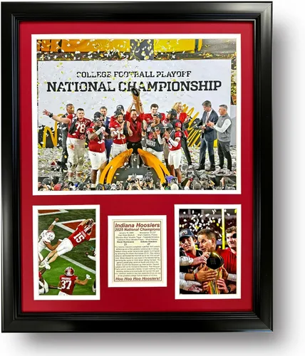 Miniatura 9 de Indiana Hoosiers Campeones Nacionales CFP 2025 Recuerdos coleccionables de fútbol Hoosier Imagen enmarcada y regalo de collage de fotos, arte