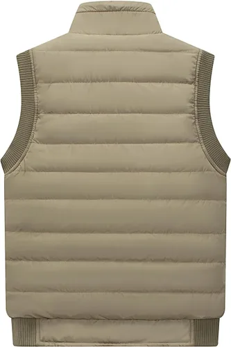 Miniatura 36 de Msmsse Chalecos de invierno para hombre, con forro polar, acolchado, casual, sin mangas