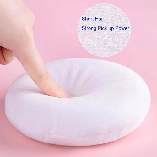 Miniatura 6 de COSHINE Puff de polvo de algodón puro jumbo, aplicador de polvo corporal de 5 pulgadas (5.1 in) para polvo mineral suelto, esponjas de base