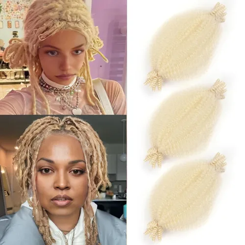 Miniatura 27 de 3 paquetes de cabello trenzado Marley Twist de 8 pulgadas, cabello afro twist elástico preseparado para rastas suaves de imitación, cabello