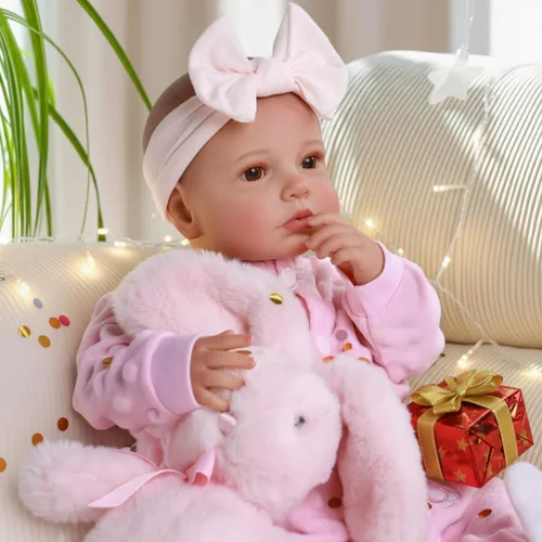 BABESIDE Reborn Baby Dolls - Muñeca realista de vinilo suave de 20 pulgadas, muñecas de bebé de la vida real con accesorios completos, perfectas