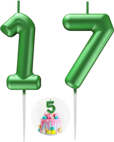 Miniatura 38 de Velas número 2 arcoíris con número 3D de feliz cumpleaños para decoración de fiesta de pastel de cumpleaños, suministros de celebración