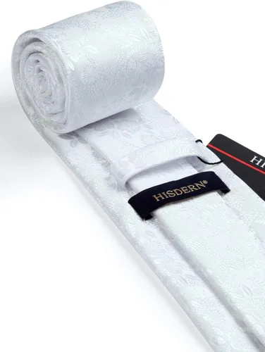 Miniatura 104 de Corbatas florales tejidas clásicas para hombre, corbata cuadrada de bolsillo, corbatas formales para hombres, boda con pañuelo