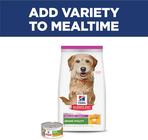 Miniatura 9 de Hill's Science Diet Senior Vitality, Nutrición Premium para Perros Mayores de Razas Pequeñas y Mini, Comida Seca para Perros, Pollo y Arroz, Bolsa