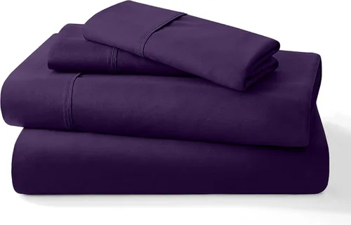 Miniatura 18 de Juego de sábanas puro de 100% algodón orgánico certificado de 1000 hilos, juego de ropa de cama de 4 piezas, bolsillo extra profundo de 24 pulgadas