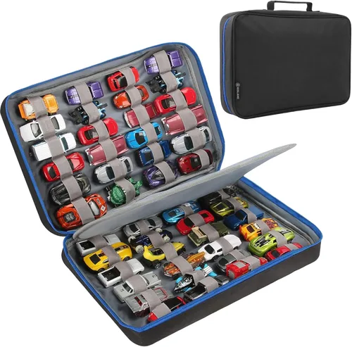 Estuche organizador de almacenamiento para automóvil para 48 vehículos, funda de transporte portátil de colección fundida a presión a escala 1:64
