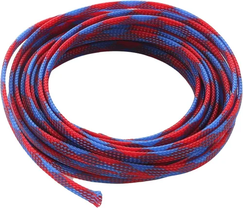 Miniatura 32 de Aicosineg Funda de cable trenzado flexible de PET de 16 pies de ancho de 0.5 pulgadas de ancho, funda de malla de alambre flexible para TV, audio