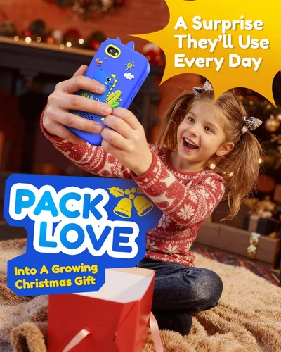 Miniatura 3 de KOKODI Juguetes de teléfono inteligente para niños, idea de regalo de cumpleaños, juguetes de dinosaurio para niños de 3 a 8 años, cámara de video